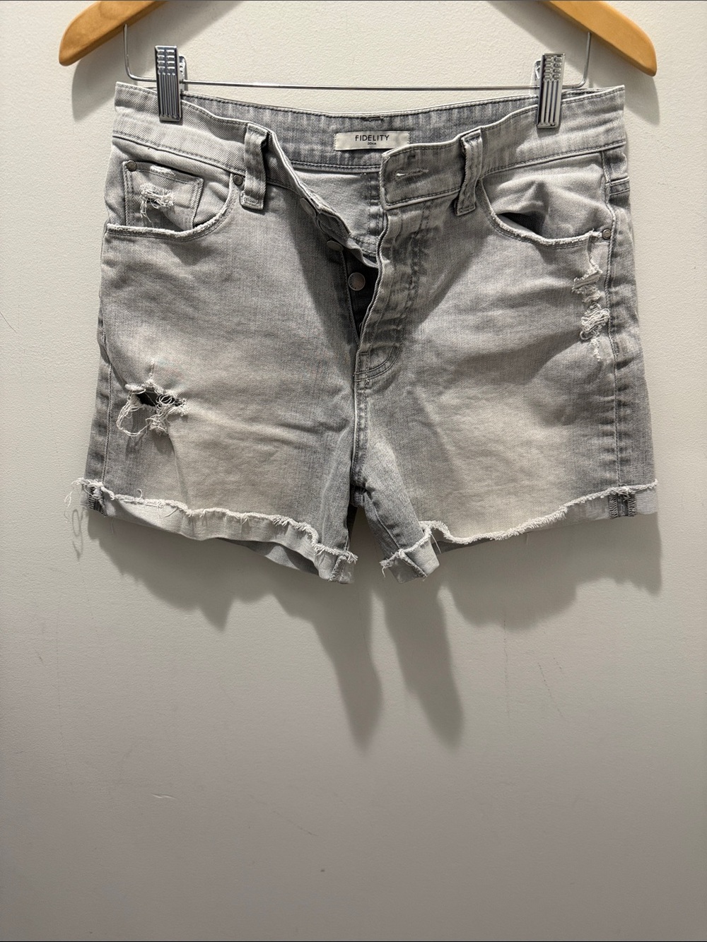 Fidelity Jonsey short in mercury vintage size 26